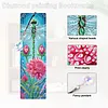 4Pcs Dragonfly Garden DIY Diamond Painting Bookmark with Crystal Pendants Diamond Painting Art Bookmarks Special Shape for DIY Making Beginners Adult Arts Craft Supplies