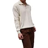 Men's Solid Color Knitted Polo Shirt