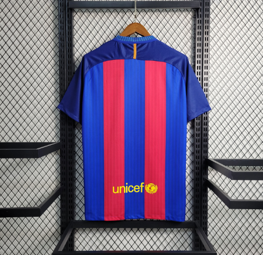 Retro 16-17 Barcelona Home Football shirt 