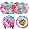 4Pcs Diamond Painting Table Mat with Holder for Dining Table(Beach Starfish 7)