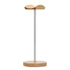 Headphone Stand with Solid Wooden Base Desktop Gaming Earphone Holder Anti-Slip for Organizing All Headphones Accessories