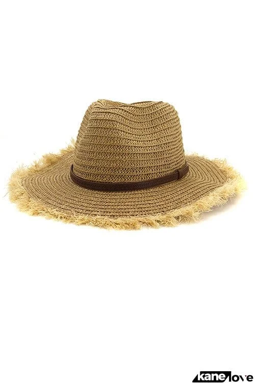 Straw Frayed Hat