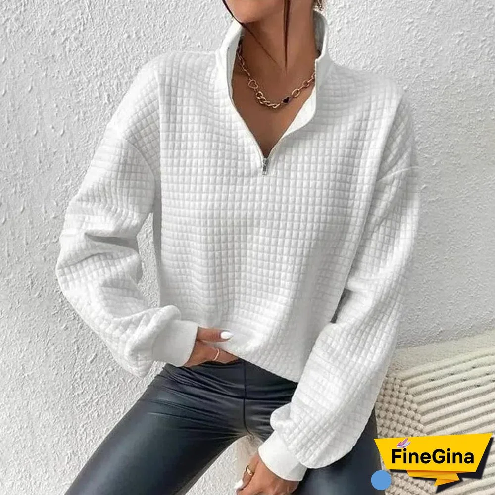 Cozy Plain Long Sleeve Top