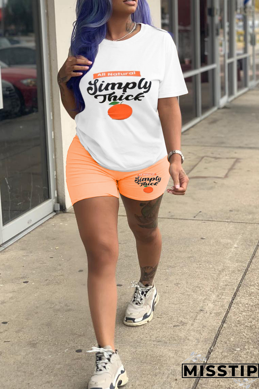 Black Gold Casual Print Patchwork O Neck Short Sleeve Two Pieces