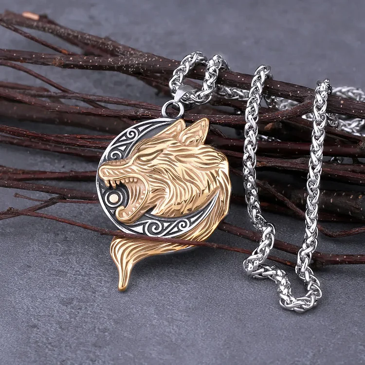 Coutureaura Howling Wolf Shock Necklace