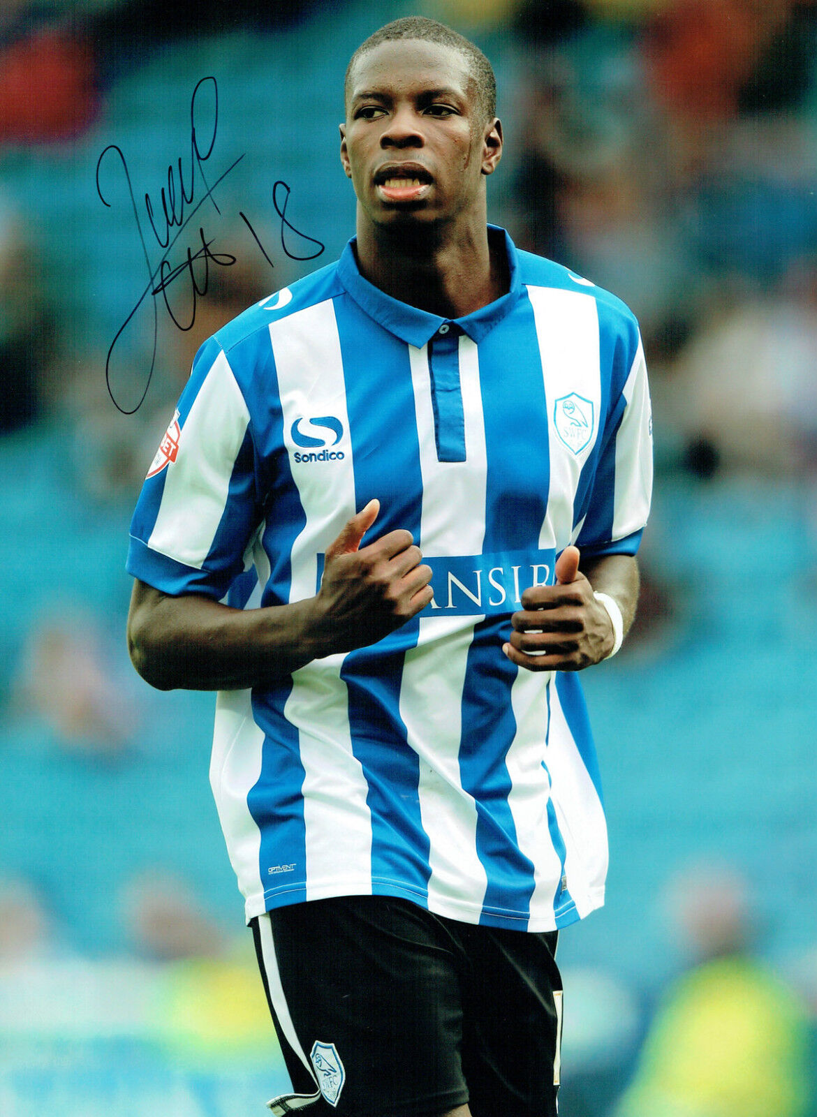 Lucas JOAO Sheffield Wednesday SWFC SIGNED 16x12 Photo Poster painting AFTAL Autograph COA