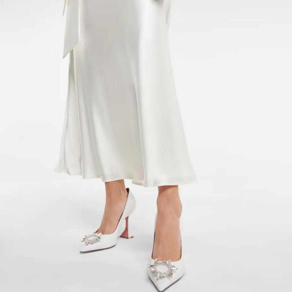 95mm Begum Crystal Party Wedding Women's Pumps Sold Color Heels-MERUMOTE