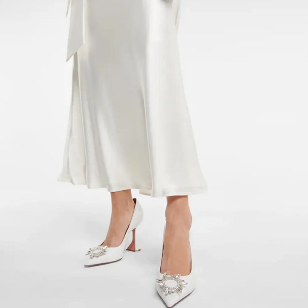 95mm Begum Crystal Party Wedding Women's Pumps Sold Color Heels-MERUMOTE