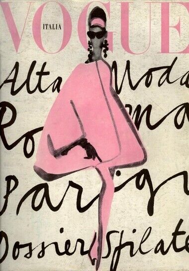 VOGUE COVER POSTER - ITALIA ART PINK - HIGH GLOSS Photo Poster painting POSTER -  POST!