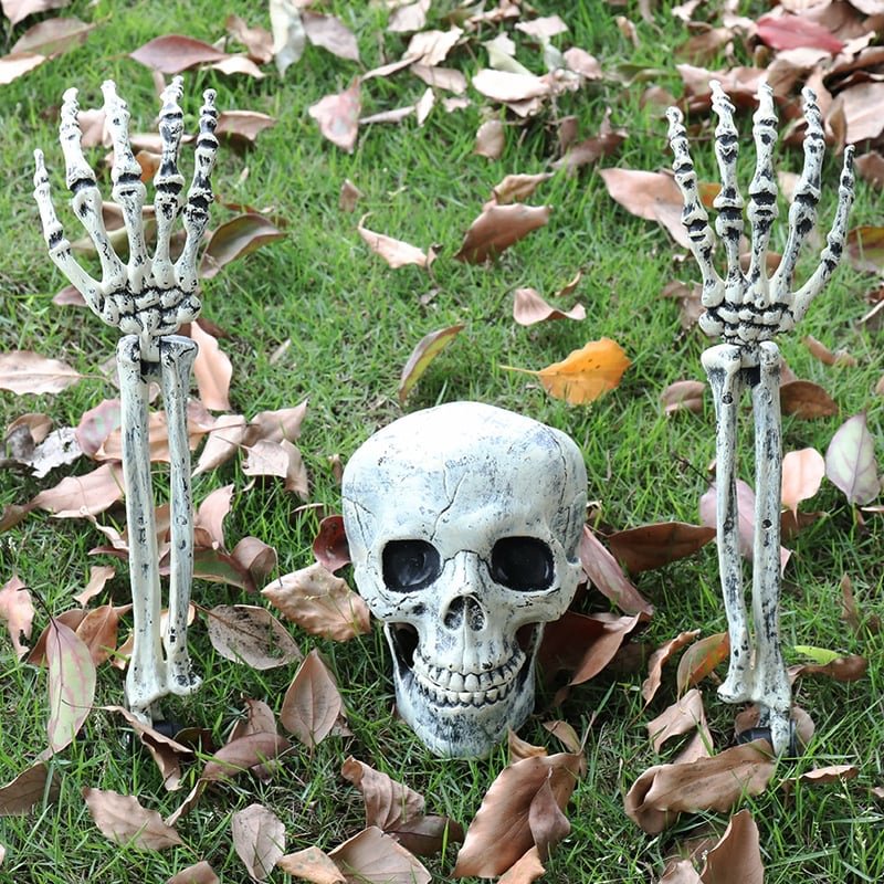 Halloween Skull Decor Horror Buried Alive Skeleton