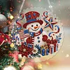 Anniversary Snowman DIY Diamond Painting Pendant Double Sided 25cm