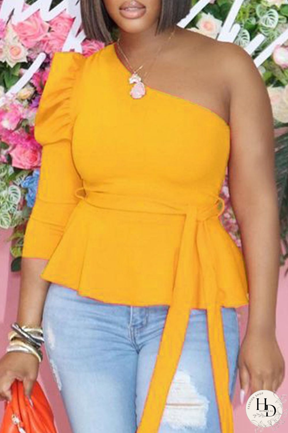 Black Fashion Casual Solid Backless Oblique Collar Tops