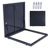 [US Local Warehouse] Roof Hatch Skylight Roof Caps Aluminum Frame Galvanized Sheet 80x80cm with Switch Type Handle Loft Ventilation Roof Access Hatch Cover Plate Rooftop Hatch Cover Plate for Wellhead Lid/Cellar Cover