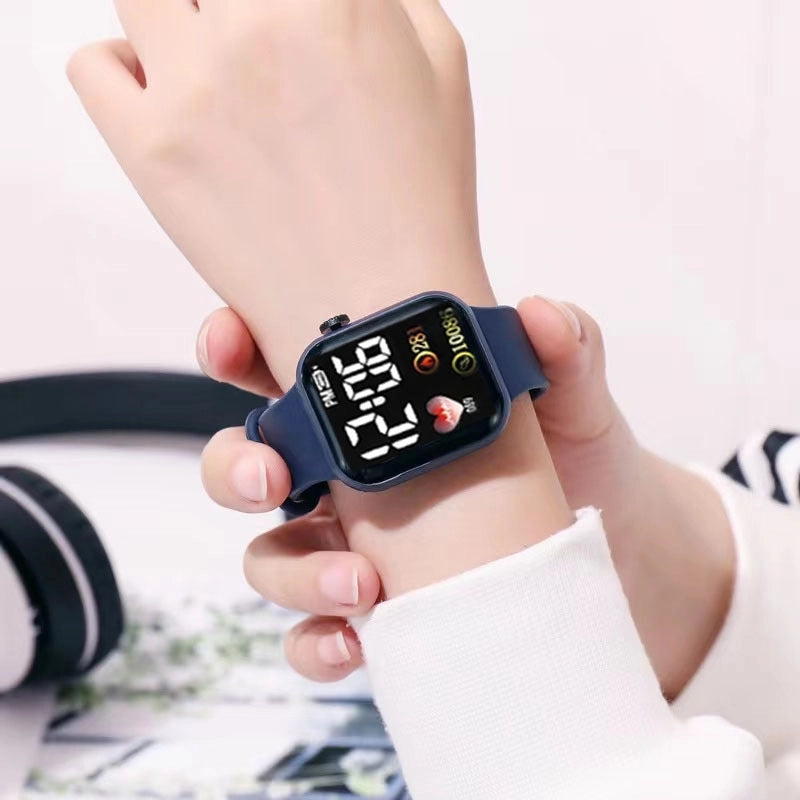 Minimalist Solid Color Electronic Kids Watches