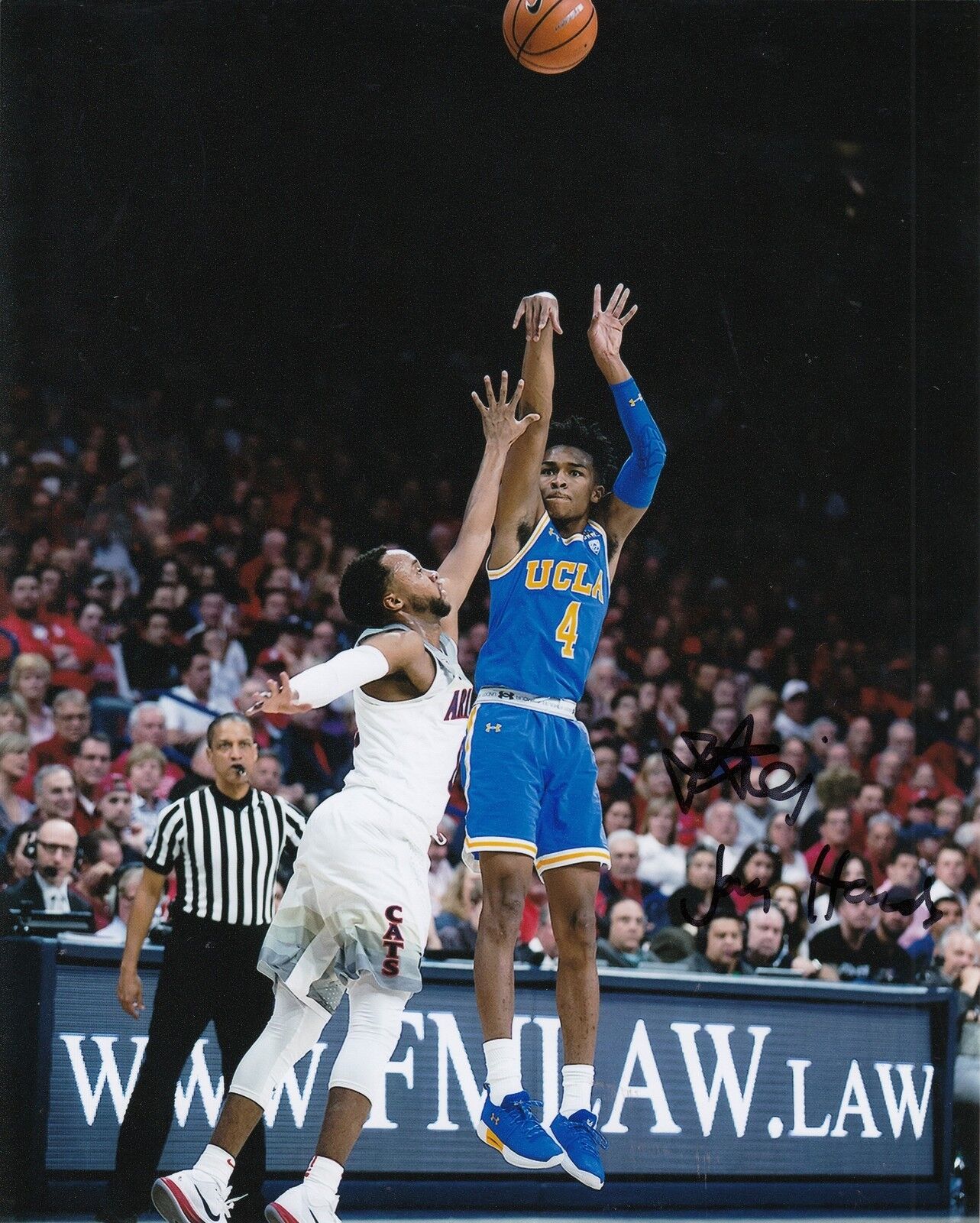 JAYLEN HANDS signed (UCLA BRUINS) basketball 8X10 *NBA DRAFT* Photo Poster painting W/COA #3