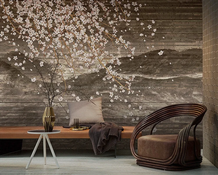 SM1017  Cherry blossoms  - Wall Mural