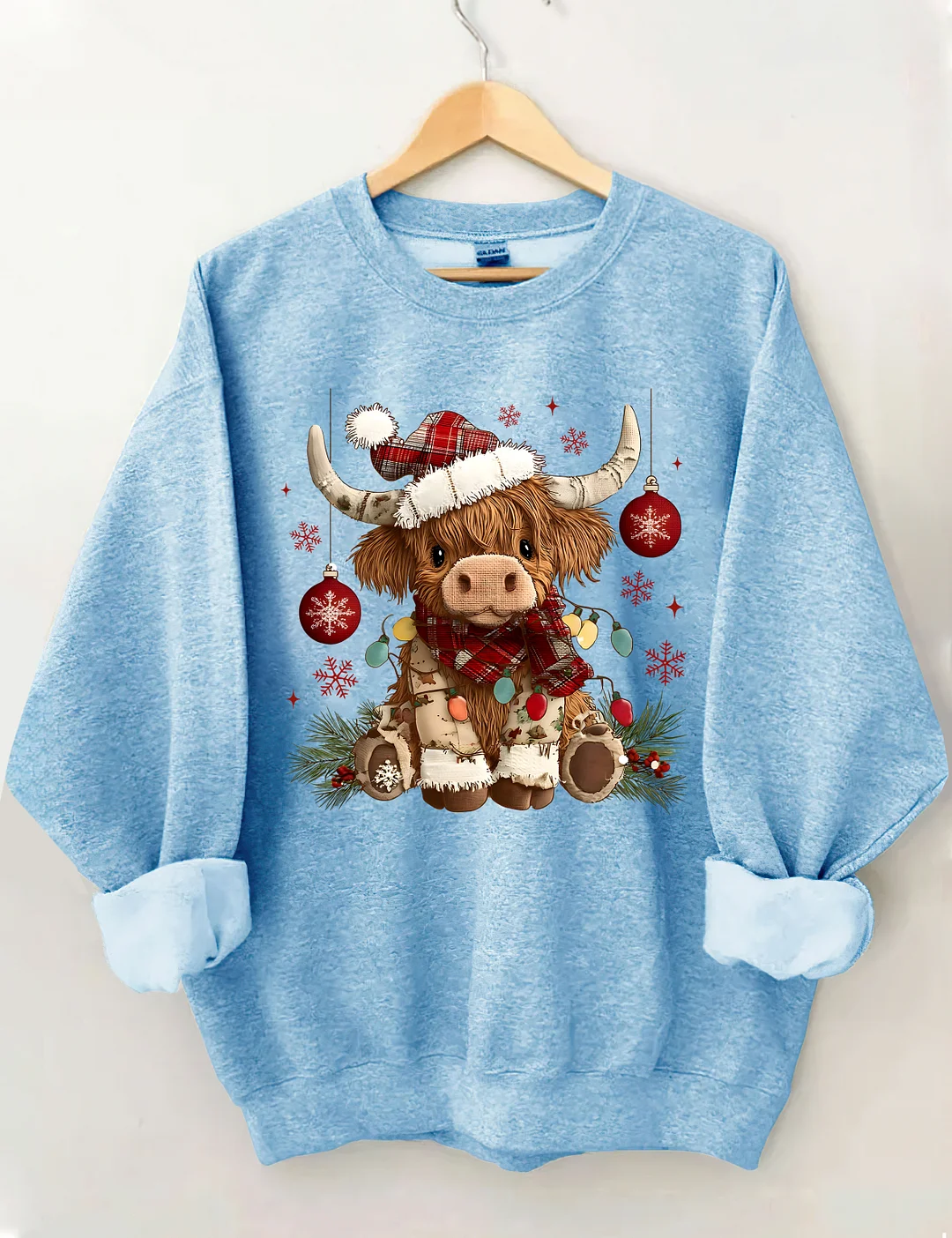 Christmas Cow Sweatshirt