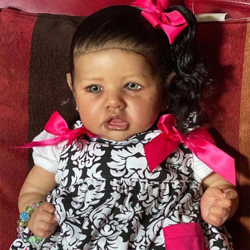 20'' Realistic Black African American Reborn Toddler Baby Girl Doll Named Morgan -Creativegiftss® - [product_tag] RSAJ-Creativegiftss®