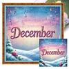 December-18CT Stamped Cross Stitch 25*25cm/9.84*9.84in tapestrymarket
