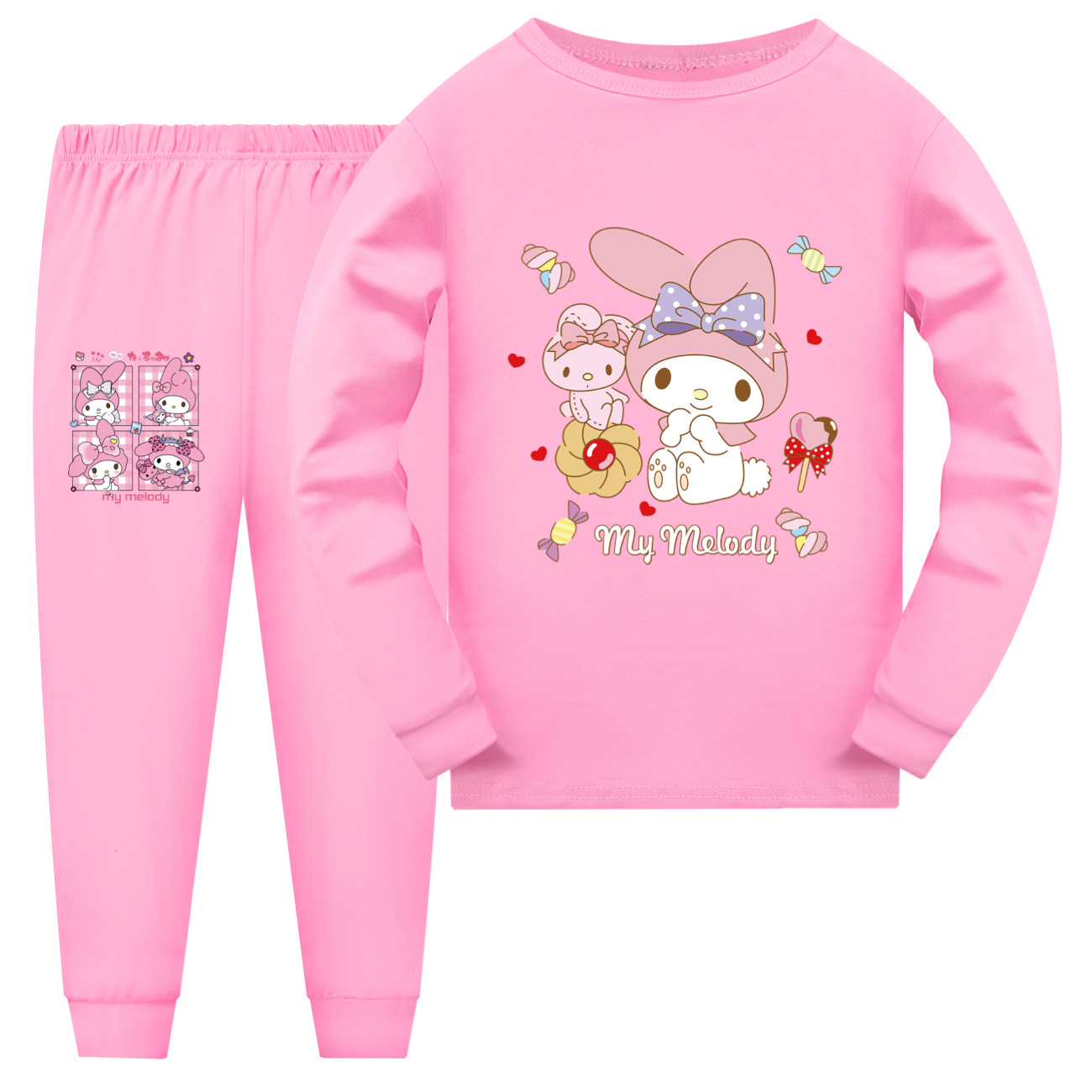 Cinnamoroll-Themed Kids Long Sleeve Pajama Set for Boys and GirlsSizes 110-170Cozy and Cute Sleepwear -Mayoulove