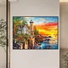 Diamond Painting-DIY Full Round Drill Lighthouse（70*50cm）