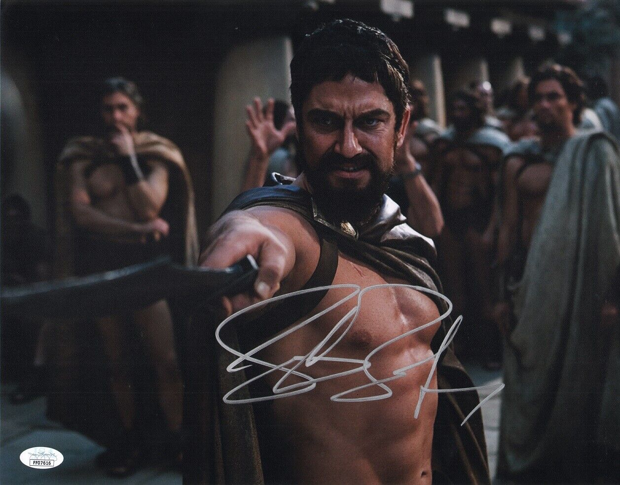 ~~ GERARD BUTLER Authentic Hand-Signed 300 LEONIDAS