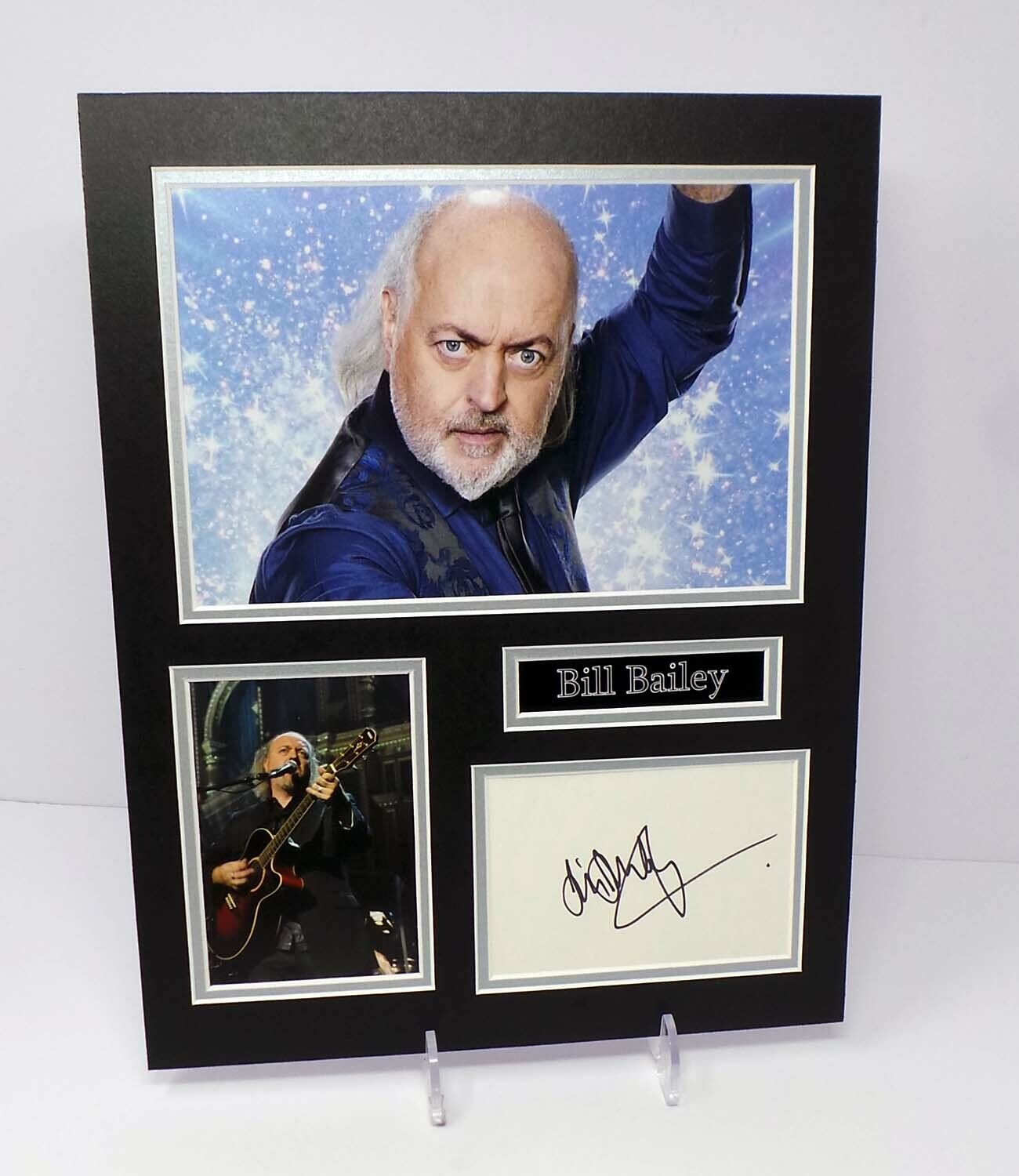 Bill BAILEY Signed Mounted Photo Poster painting Display AFTAL RD COA Comedian Strictly Winner