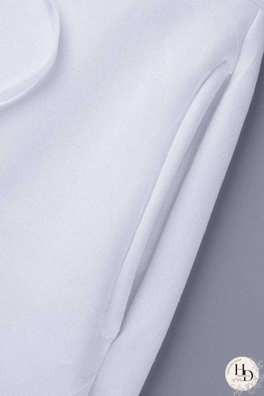 White Casual Print Patchwork Hooded Collar Long Sleeve Two Pieces