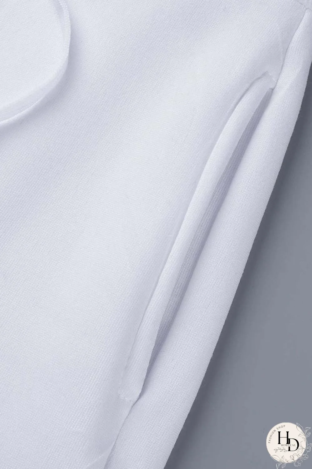 White Casual Print Patchwork Hooded Collar Long Sleeve Two Pieces