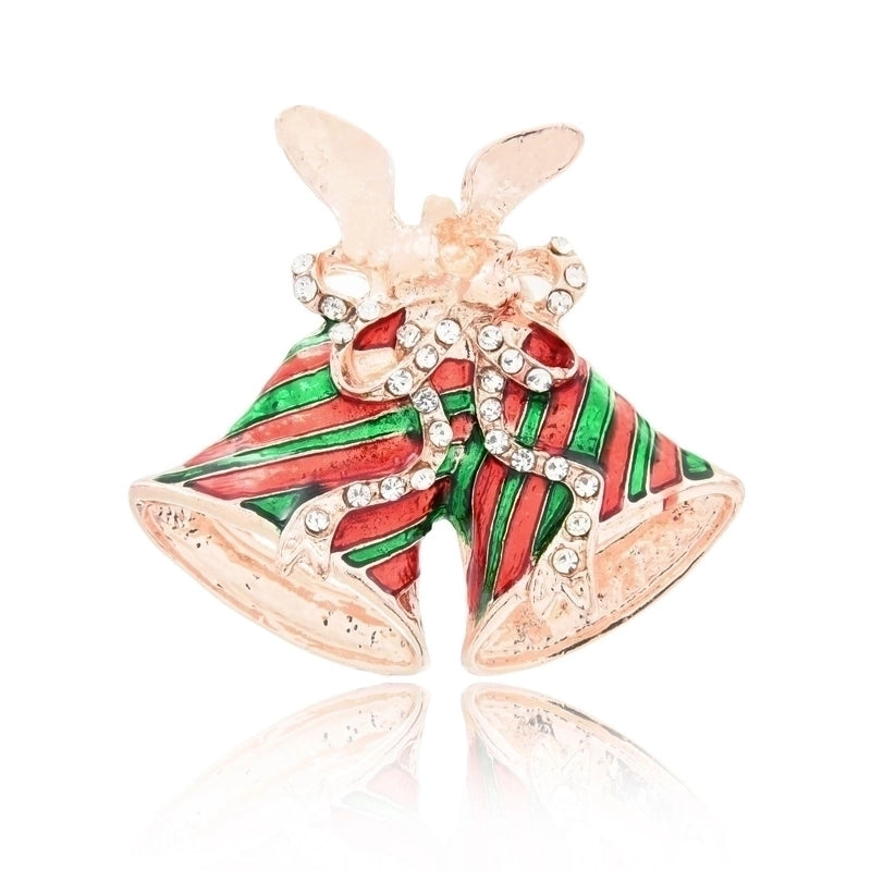 Cute Pin Christmas Tree Snowman Alloy Rhinestone Enamel Women’S Brooches