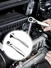 1/4inch Fast Rotatable Double Ended Socket Ratchet Wrench Screwdriver 72 Teeth
