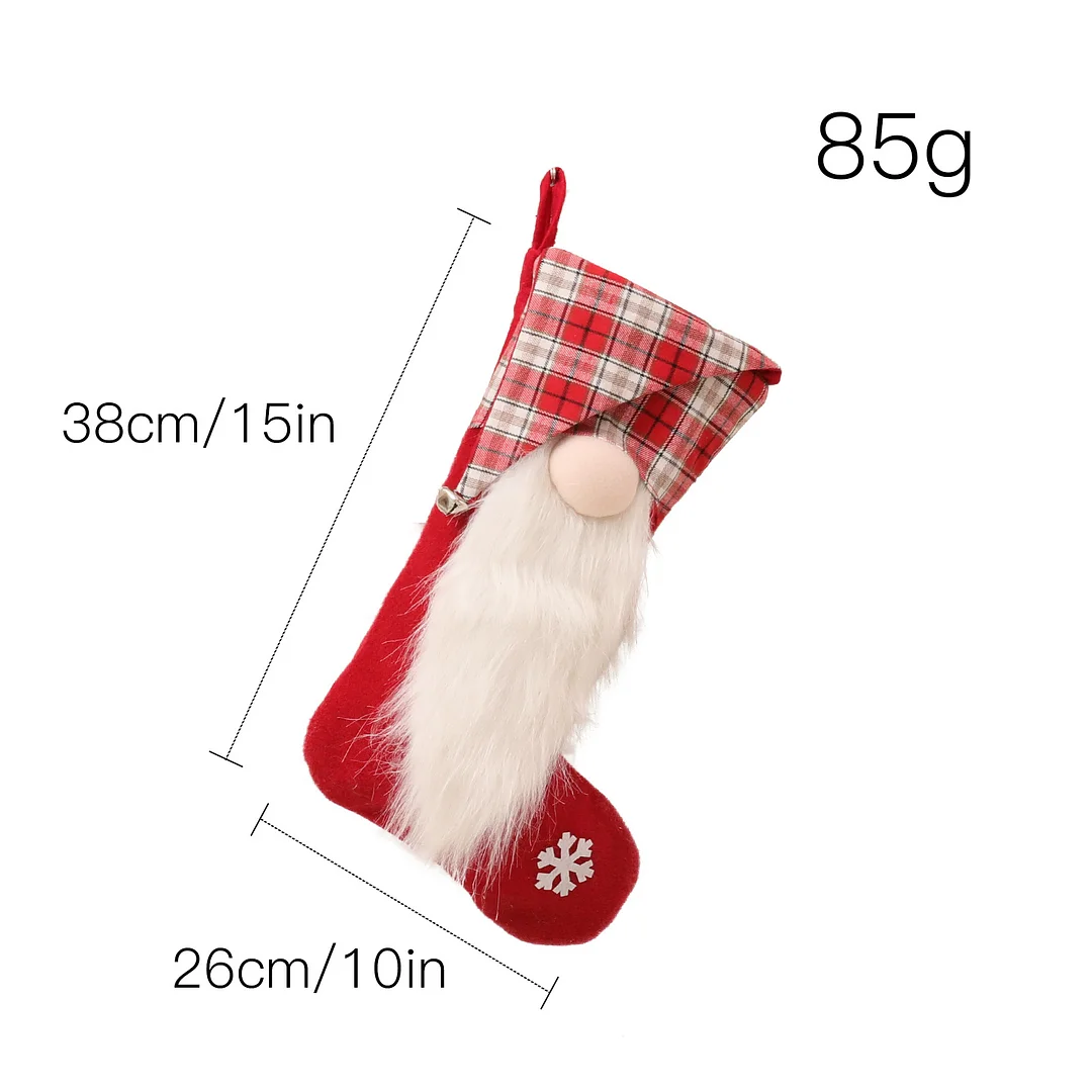 Santa Claus socks for home holiday decoration