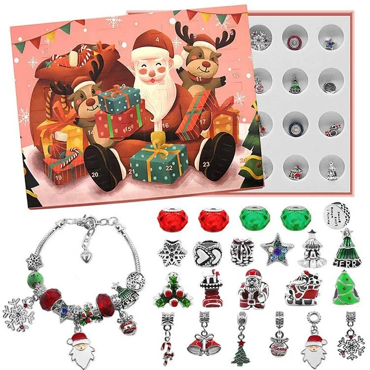 Charms DIY Bracelet Advent Christmas Countdown Calendar