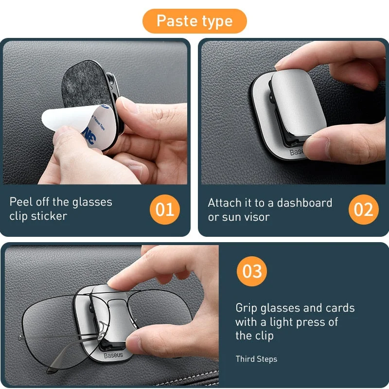 Auto Sun Visor Glasses Clip Holder