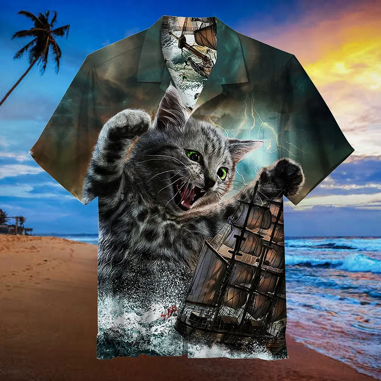 Evil Cats, You Like It? | Unisex Hawaiian Shirt