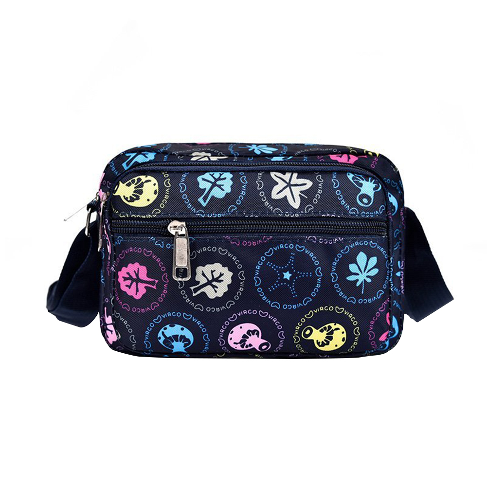 

Canvas Women Shoulder Bag Print Travel Multi Layer Zipper Crossbody Handbag, Style 3, 501 Original