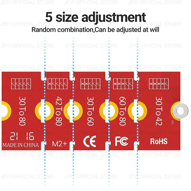 xiwai 2 stks/partij M.2 NGFF NVME M2 Extension Adapter Beugels Transfer 2230 2242 2260 2280 Wijzigen naar Lange Size SSD Soild Harde Schijf Converter Frame