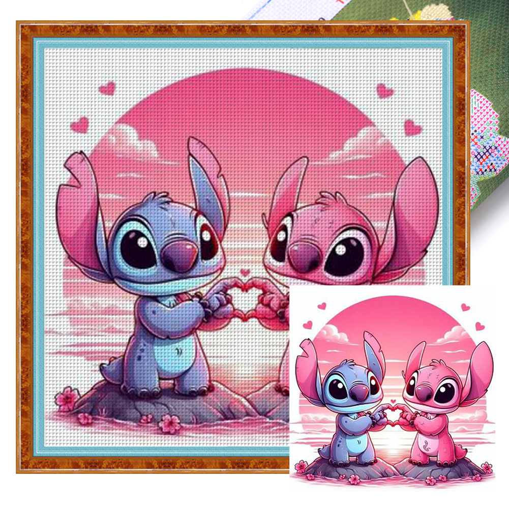 Stitch At The Beach Full 11CT Pre-stamped Canvas(40*40cm) Cross Stitch