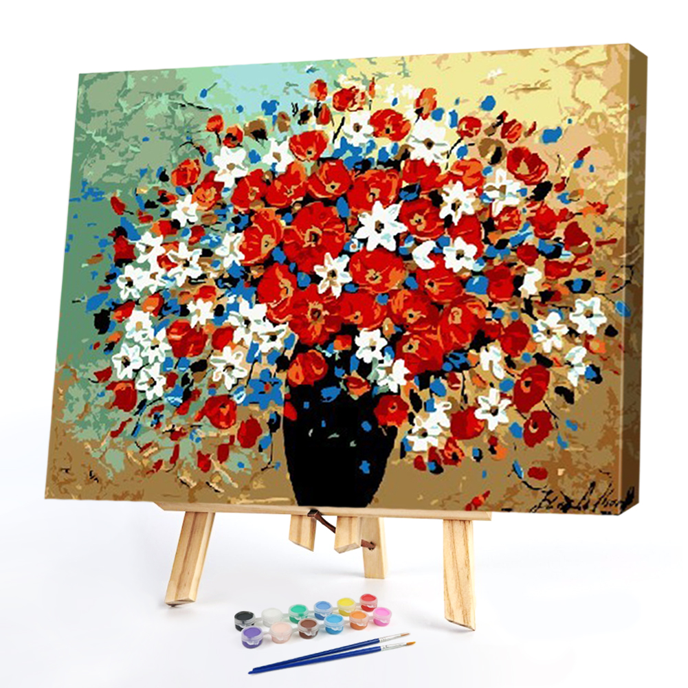 

40*50CM Paint By Numbers-Bright Flowers, 501 Original