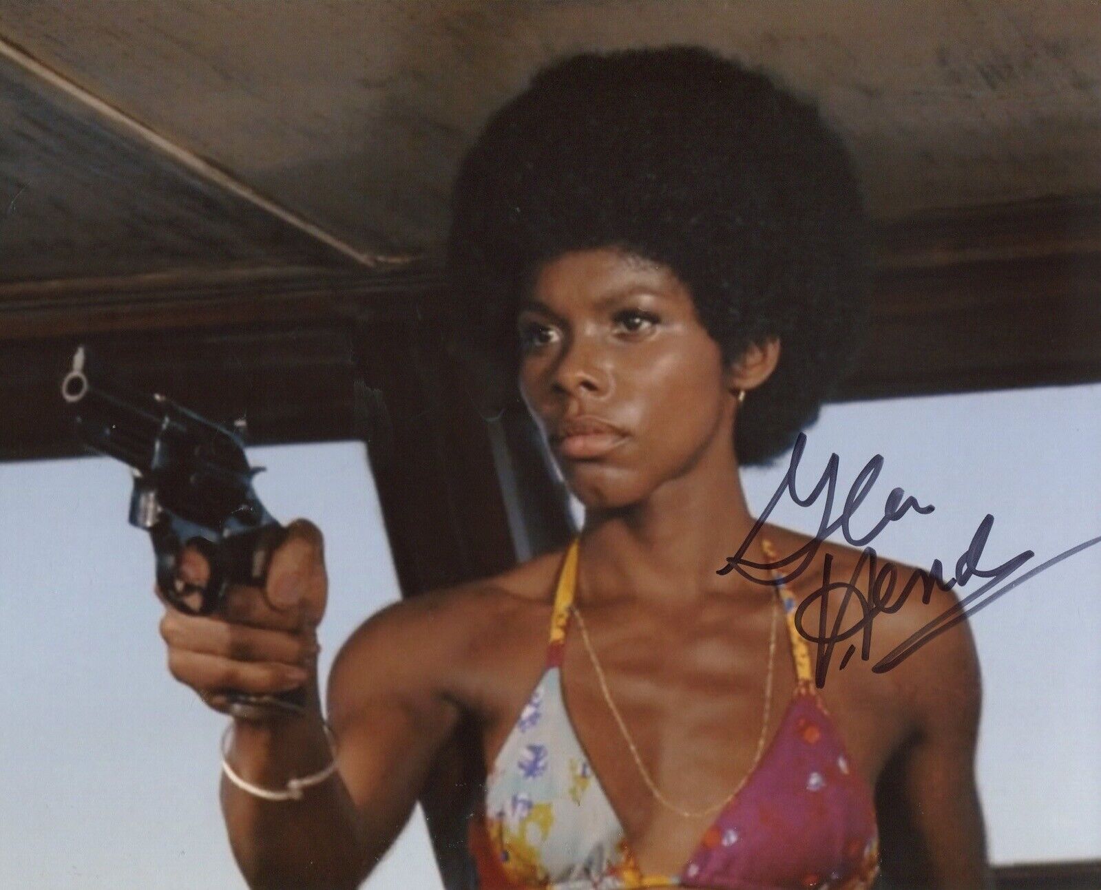 007 Bond girl Gloria Hendry signed Live & Let Die Photo Poster painting - No6