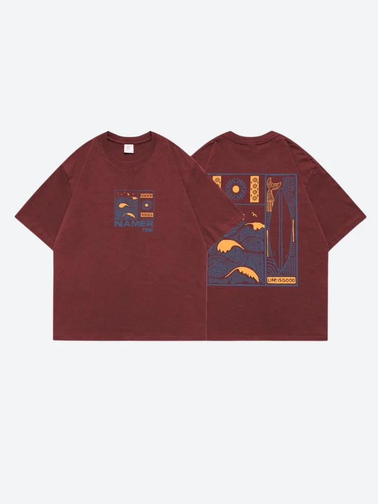 Brownm Boy Summer Time Tee