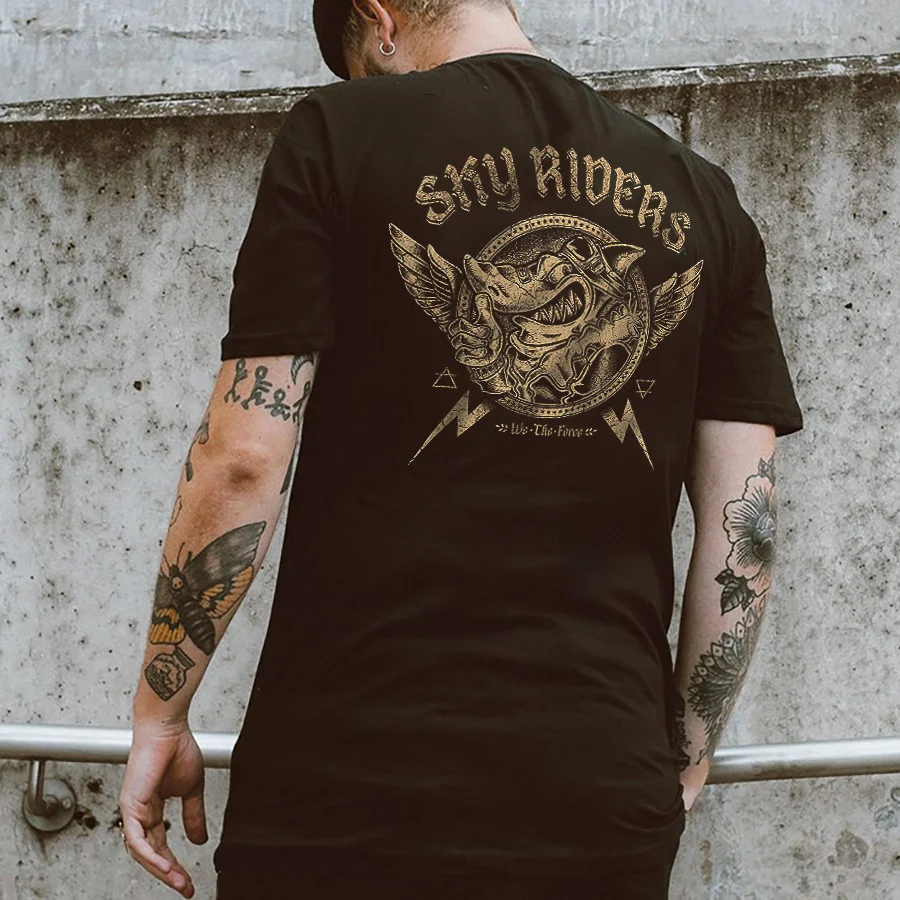 Sky Riders Printed Men's T-shirt