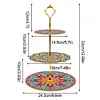DIY Diamond Painting 3-Tier Mandala Cupcake Dessert Stand Serving Tray Decor Kit