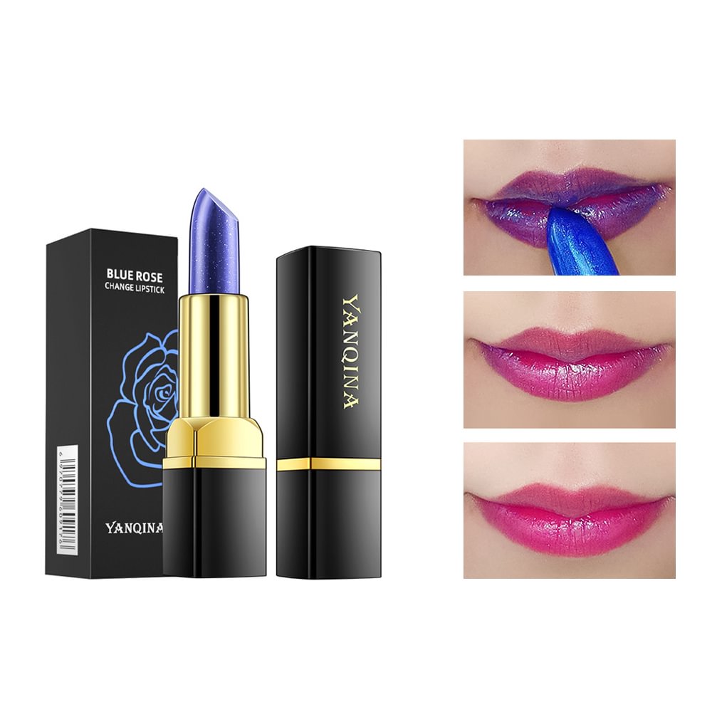Shecustoms™ Magic Shimmer Color Changing Lipstick ( Blue to Pink)