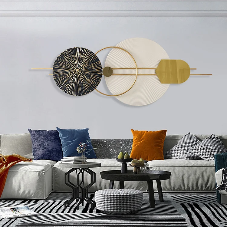 Homemys Modern Simple Fashion Creative 3D Metal Wall Hanging Home Wall Decor Art