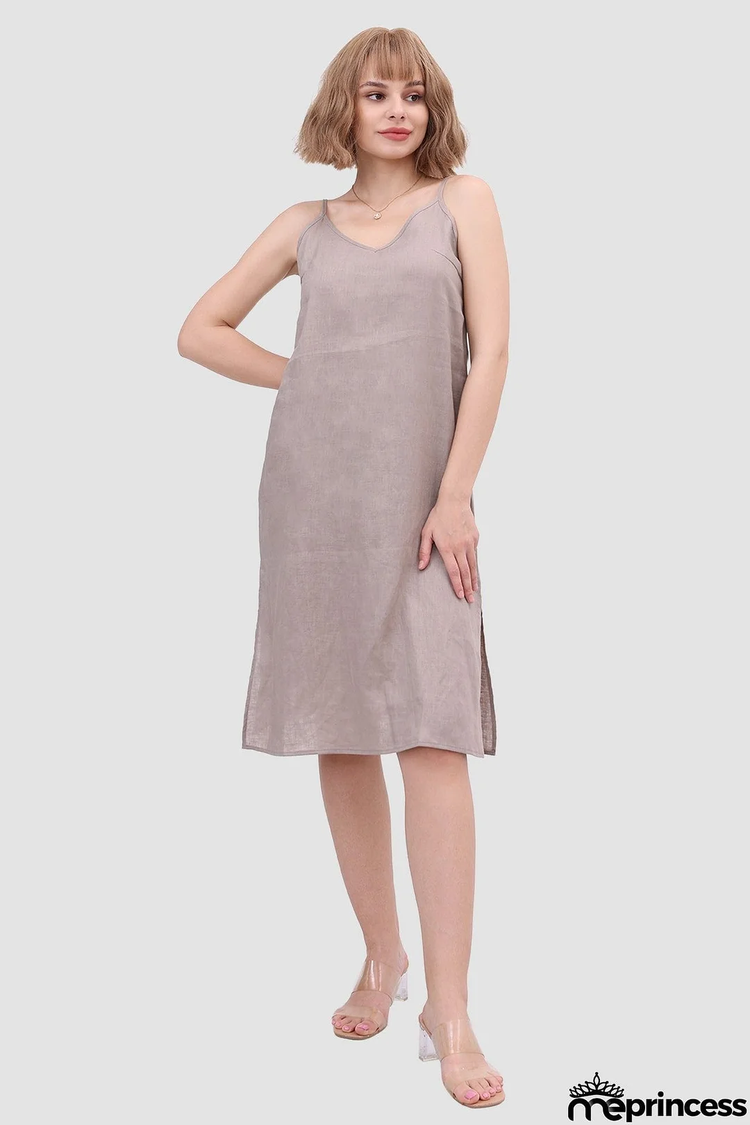Daisy Linen Slip Dress