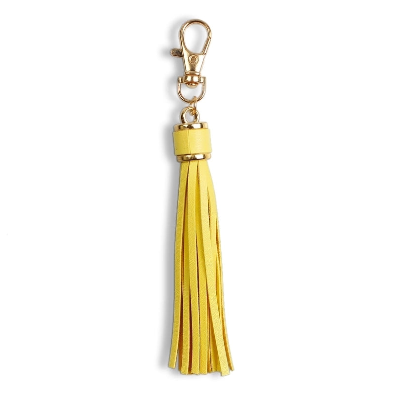 Retro Tassel Pu Leather Alloy Unisex Bag Pendant Keychain