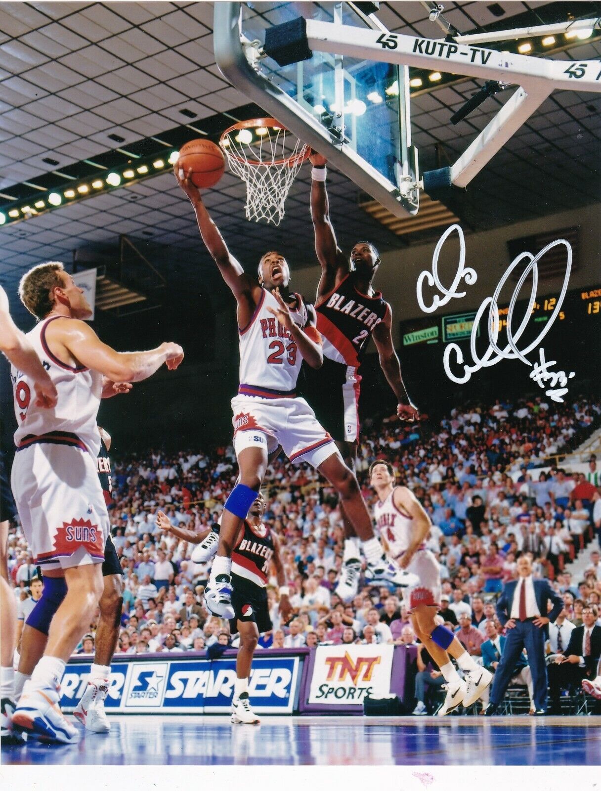 CEDRIC CEBALLOS PHOENIX SUNS ACTION SIGNED 8x10