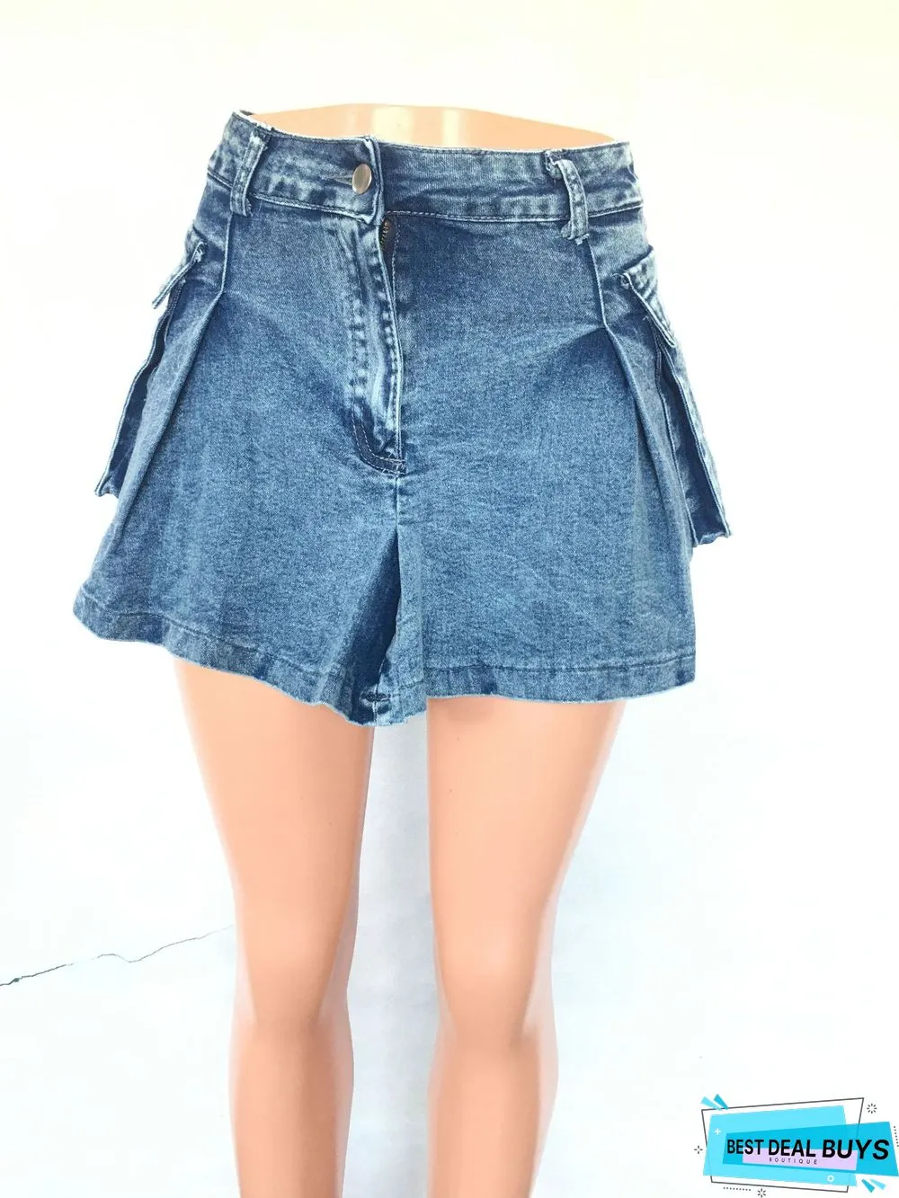 Sexy Fit Denim Mini Club Skirt