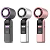 Foldable Handheld Cooling Fan 100 Wind Speeds Handheld Portable Turbo Fan 4000mAh Battery W/ Digital Display for Beach Vacation Cooking Office Travel Camping
